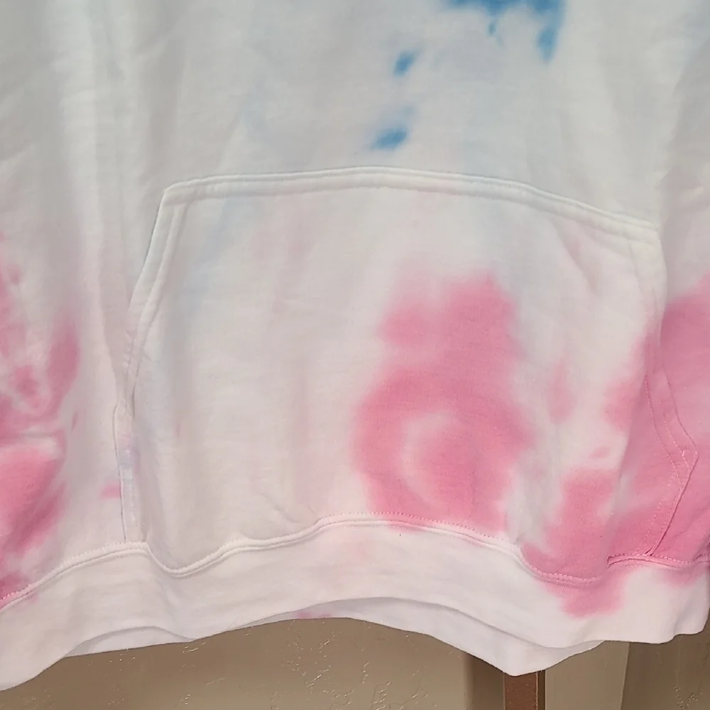 Cup Noodles X Hello Kitty Blue Pink White Tie Dye Cup Noodles Hoodie XL - Picture 4 of 14